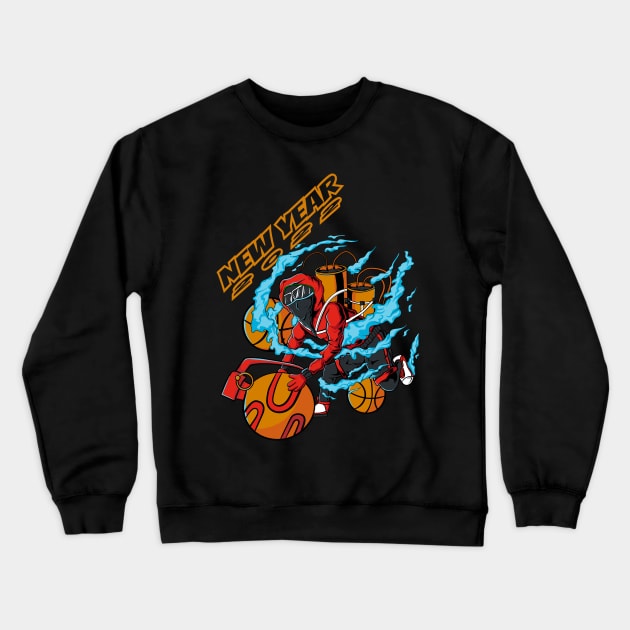 the men playing basketball Crewneck Sweatshirt by Arisix23